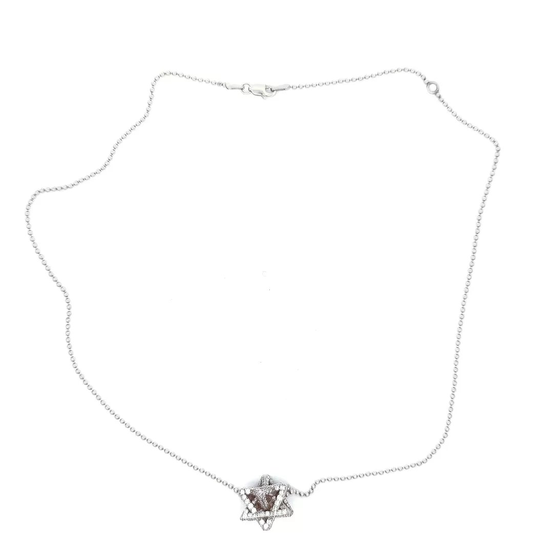 Small Merkabah with 1.6 CT Diamonds — White Gold — view 5