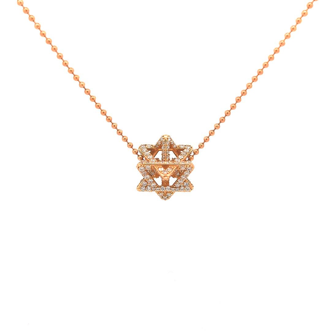 Regular Merkabah with 2.87 CT Diamonds — Rose Gold