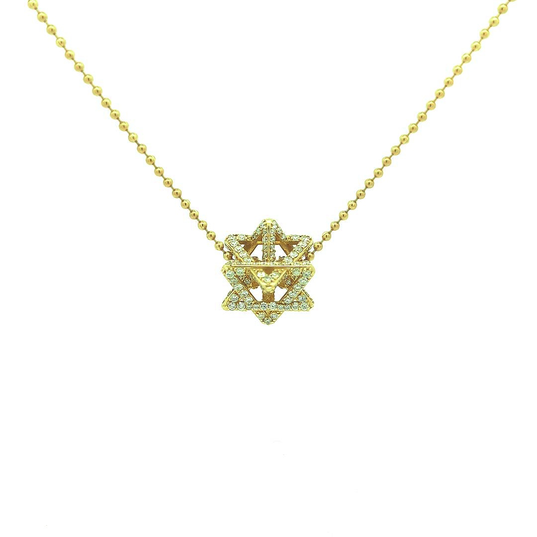 Regular Merkabah with 2.87 CT Diamonds — Yellow Gold