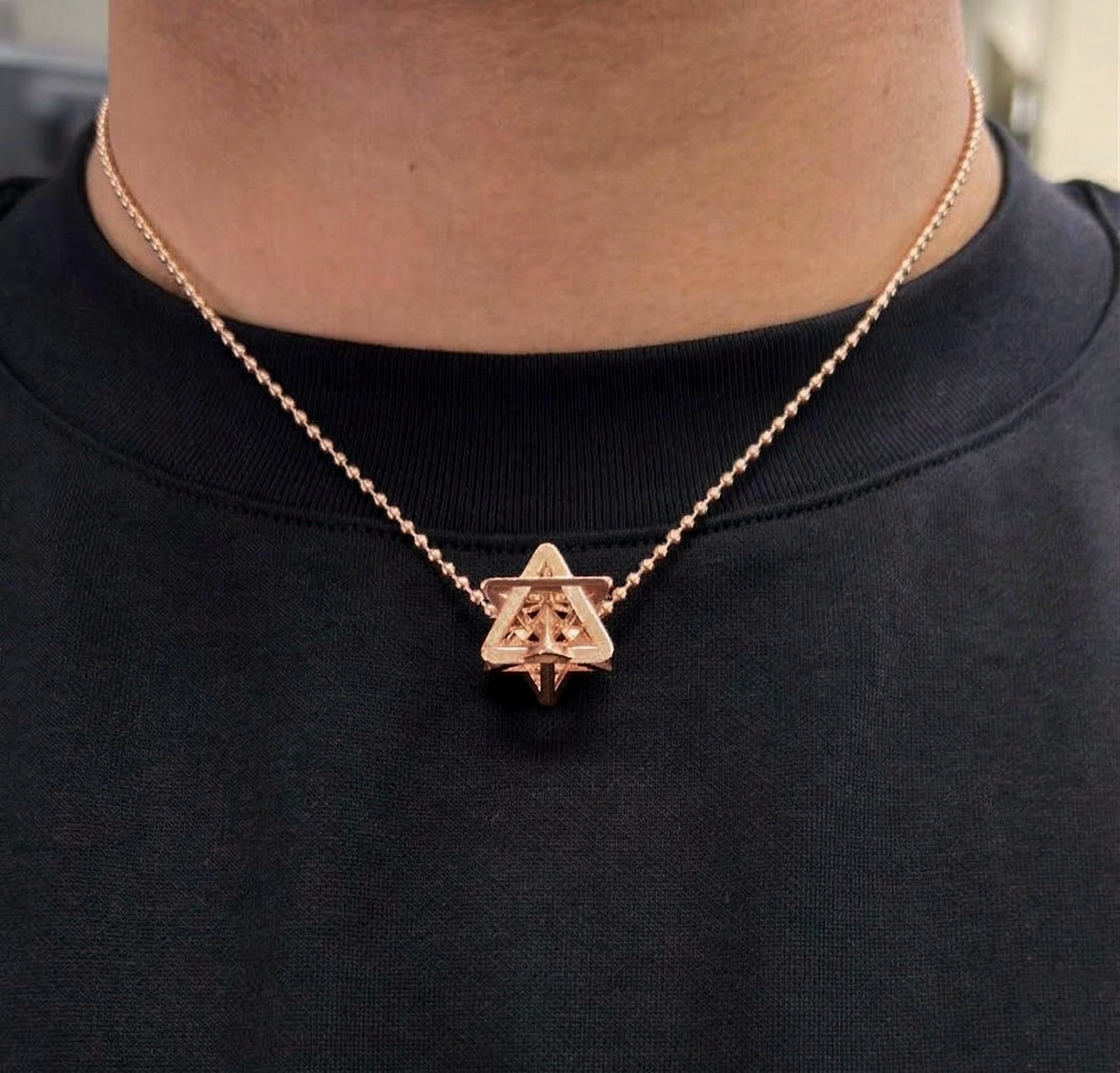 Regular Merkabah — 14K Gold — Rose Gold — view 5