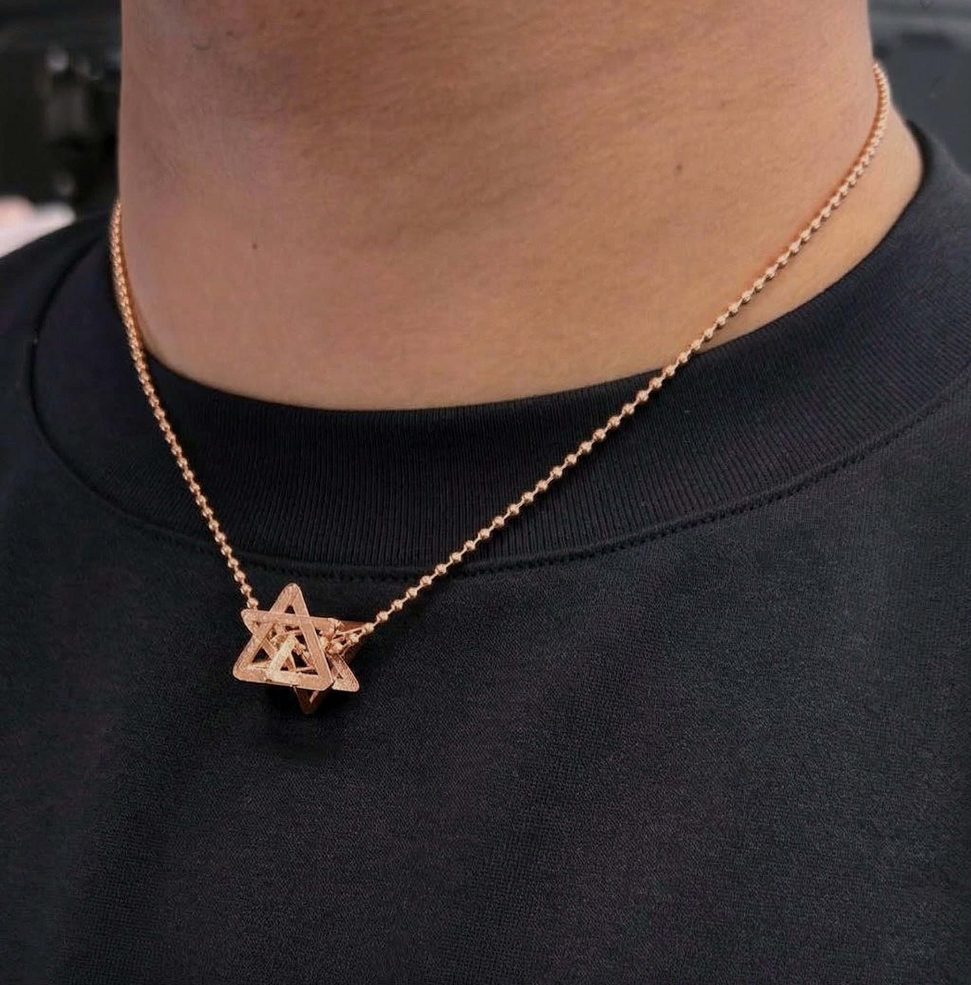 Regular Merkabah — 14K Gold — Rose Gold — view 6