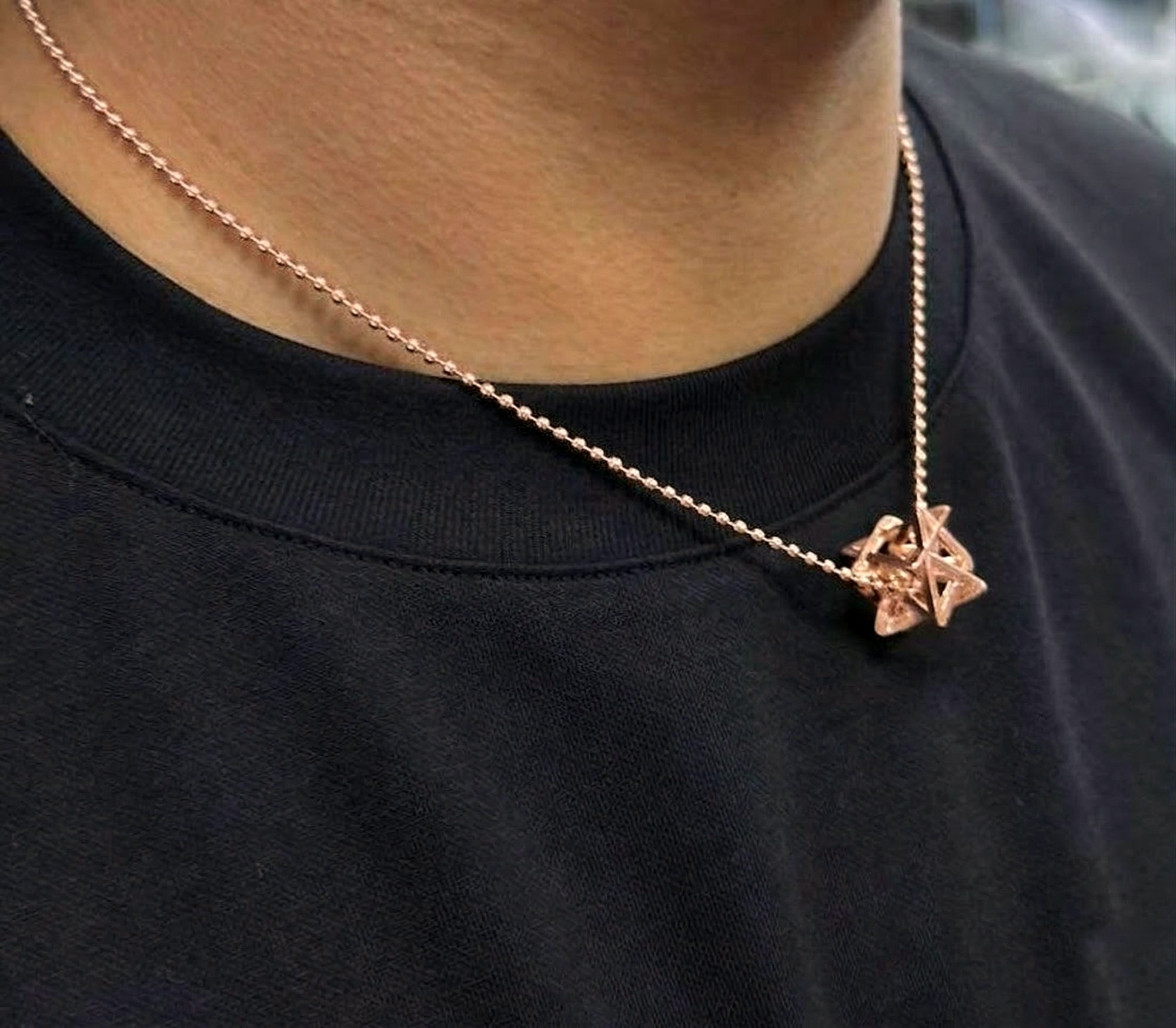 Regular Merkabah — 14K Gold — Rose Gold — view 7