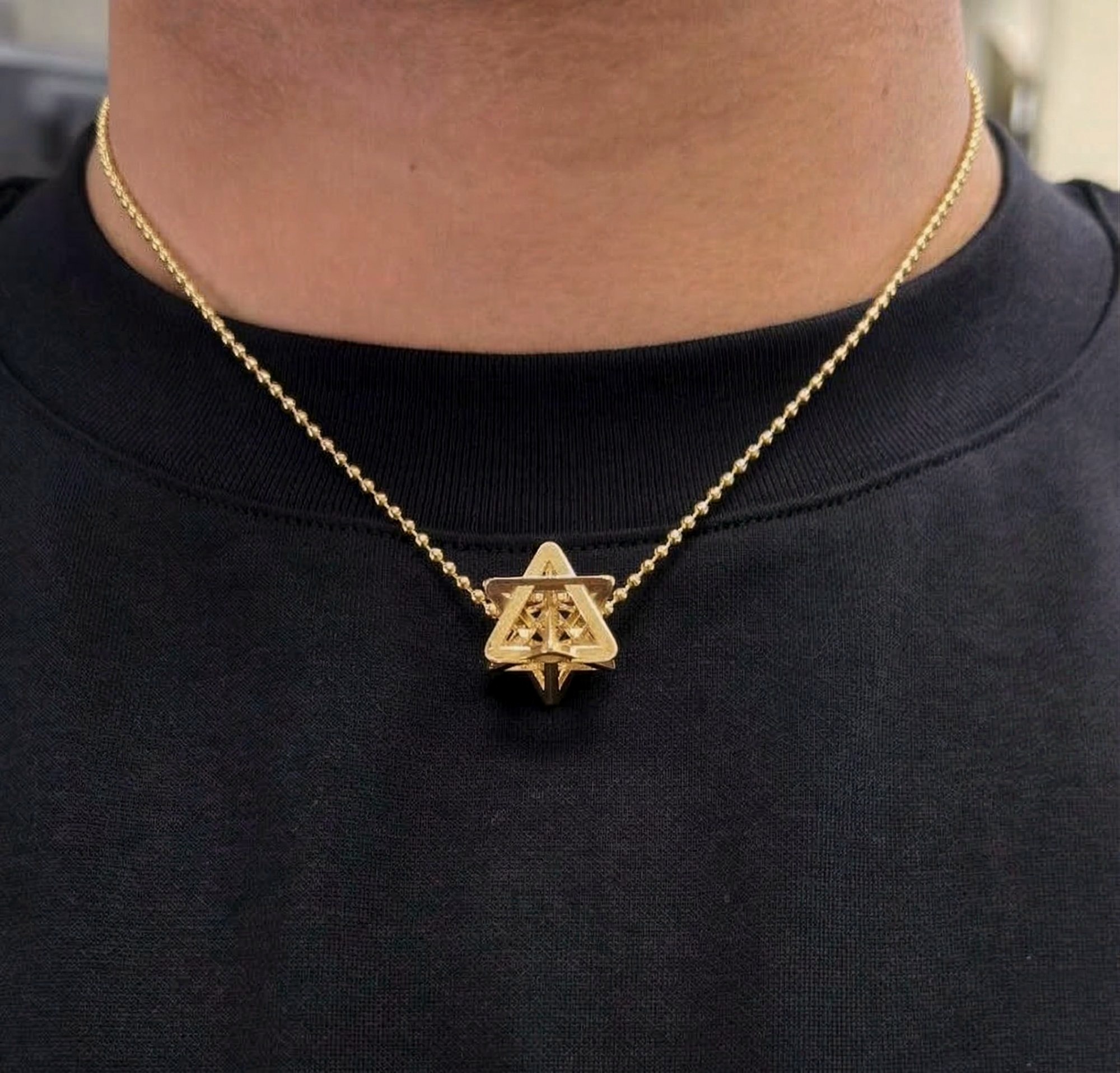 Regular Merkabah — 14K Gold — Yellow Gold — view 5