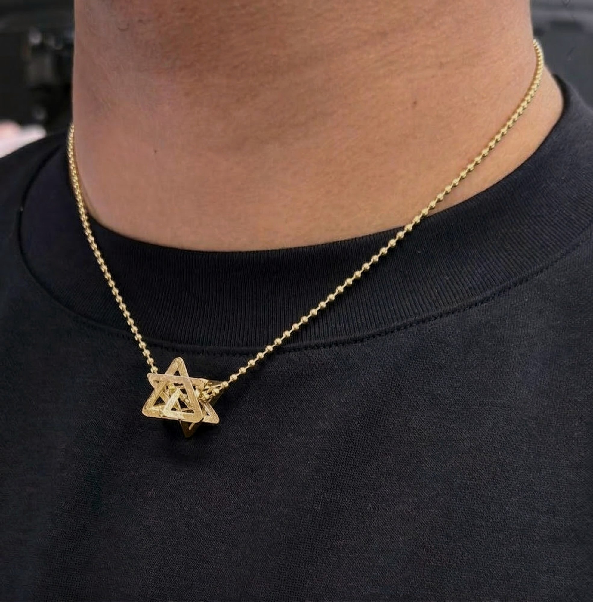 Regular Merkabah — 14K Gold — Yellow Gold — view 6