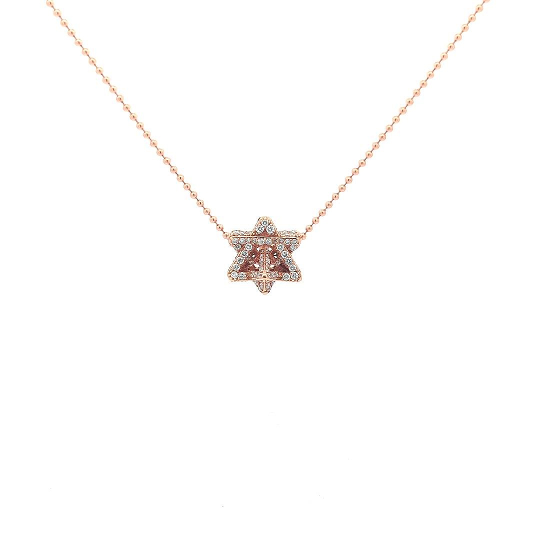 Small Merkabah with 1.6 CT Diamonds — Rose Gold