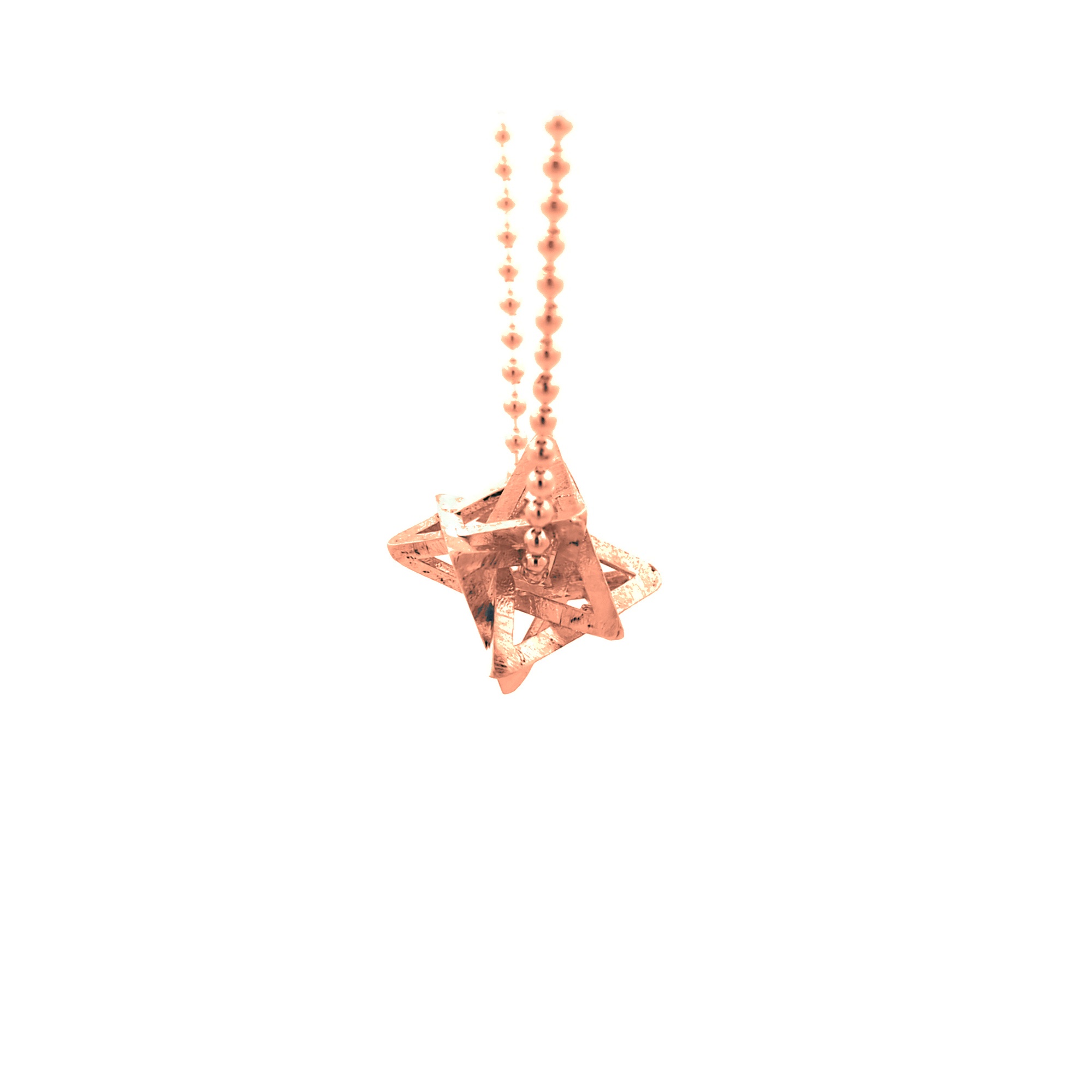 Small Merkabah — 14K Gold — Rose Gold — view 3