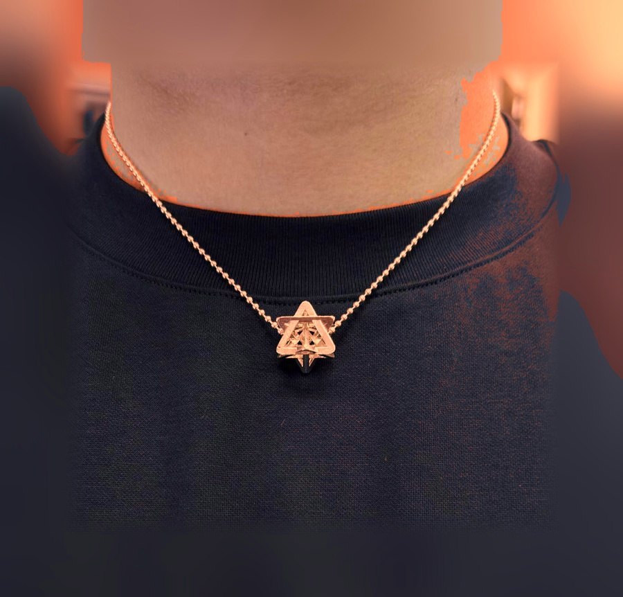 Small Merkabah — 14K Gold — Rose Gold — view 4