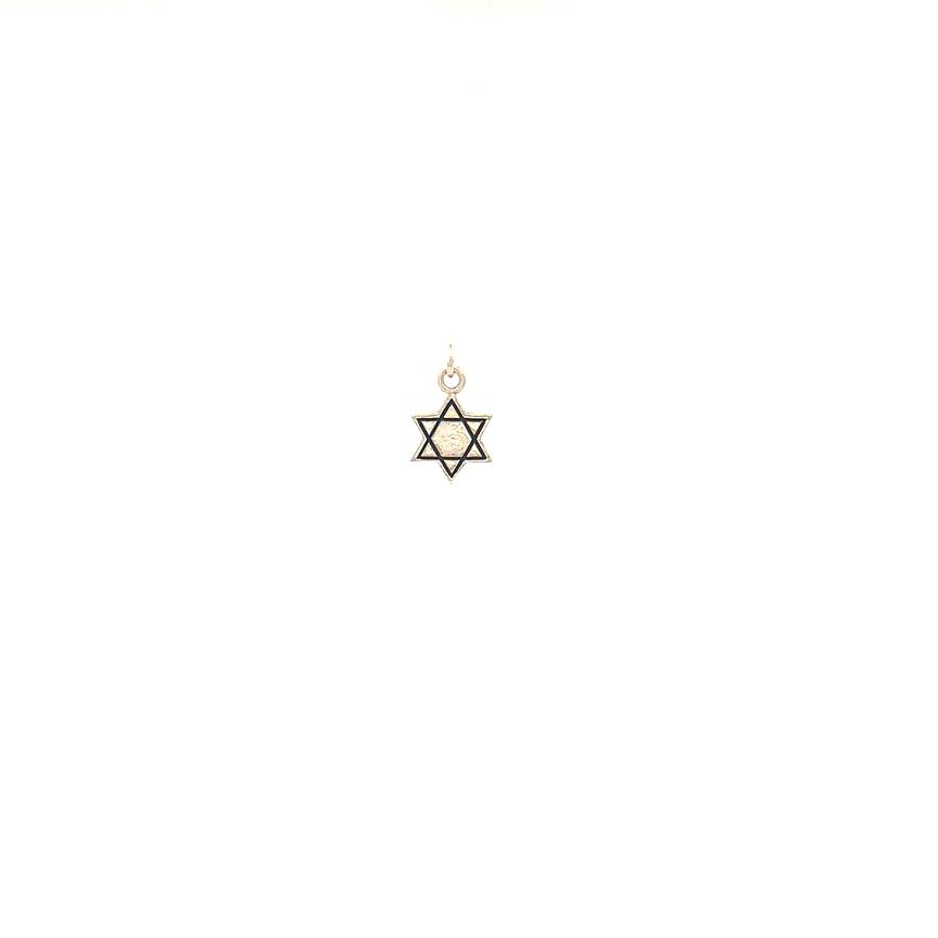 Star of David Pendant (Small) — White Gold