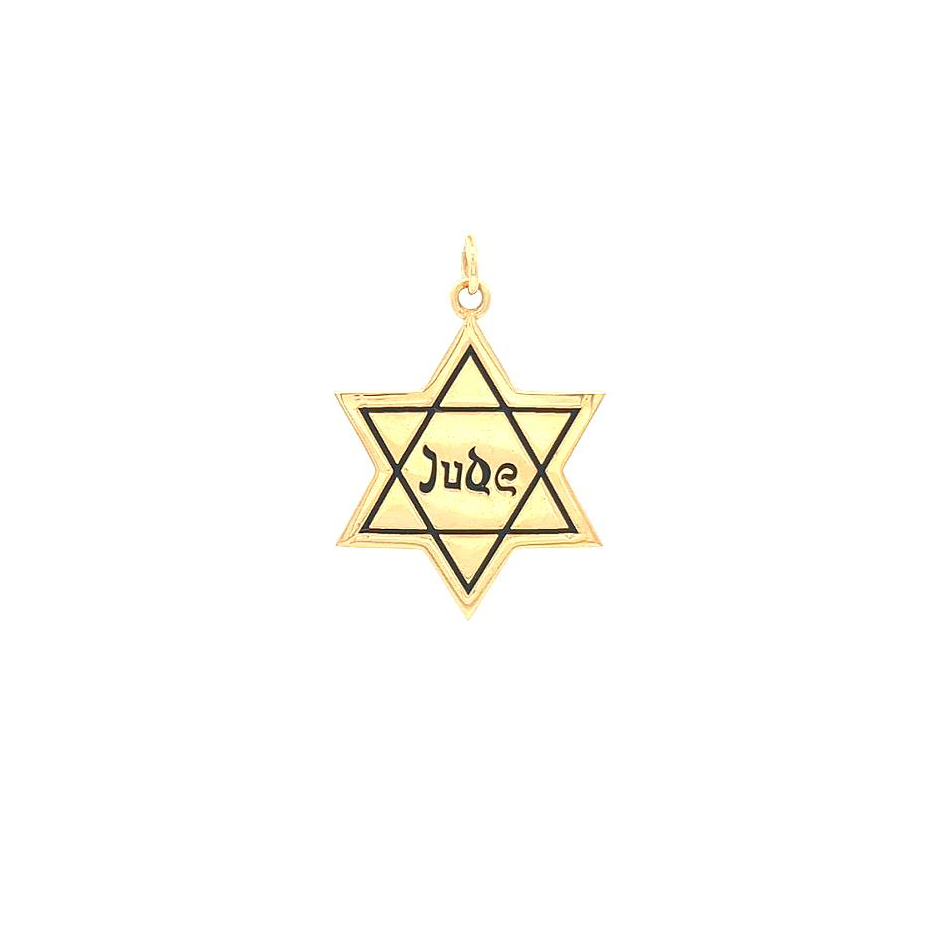 Star of David Pendant (Large) — Yellow Gold