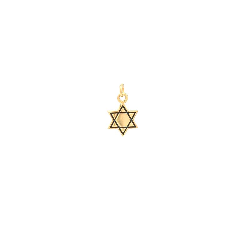 Star of David Pendant (Small) — Yellow Gold